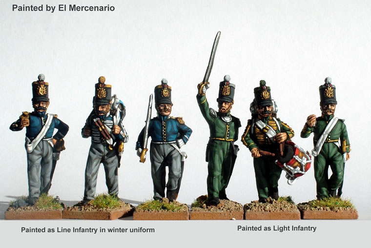 Perry Carlist War ISA4 commandement infanterie figurines 28mm