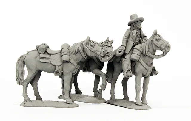 Perry American Civil War ACW119 garde chevaux confédéré 28mm