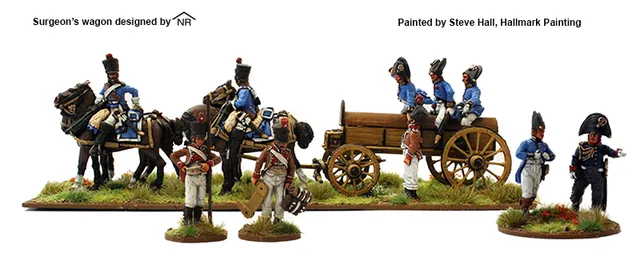 Perry Miniatures Napoleonic FN 179 figurines chariot chirurgien 28mm
