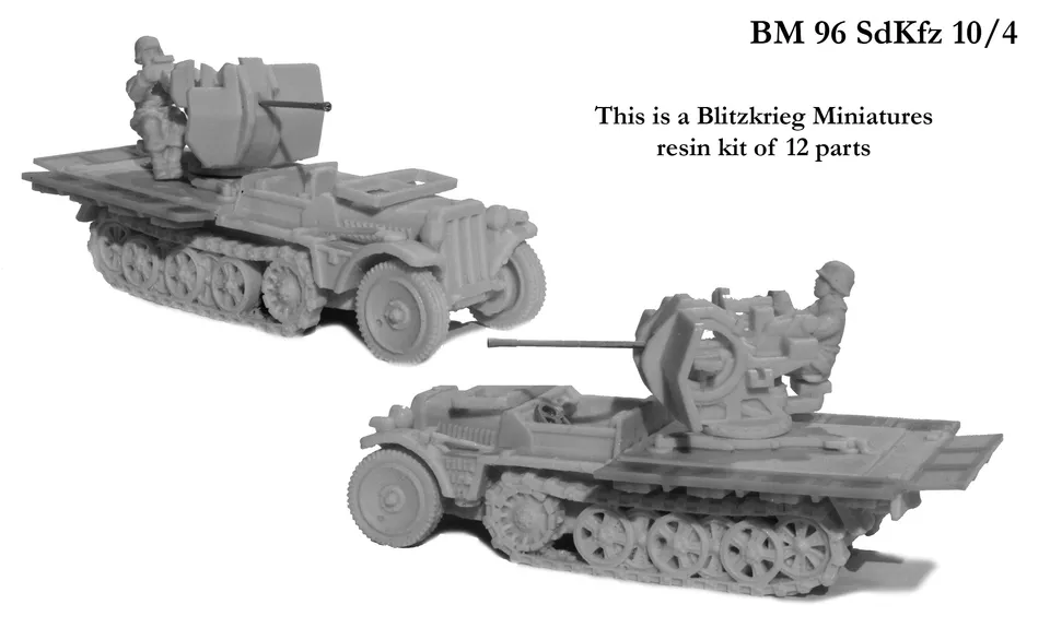 Perry Miniatures World War 2 BM 96 SdKfz 10/4 maquette résine 28 mm