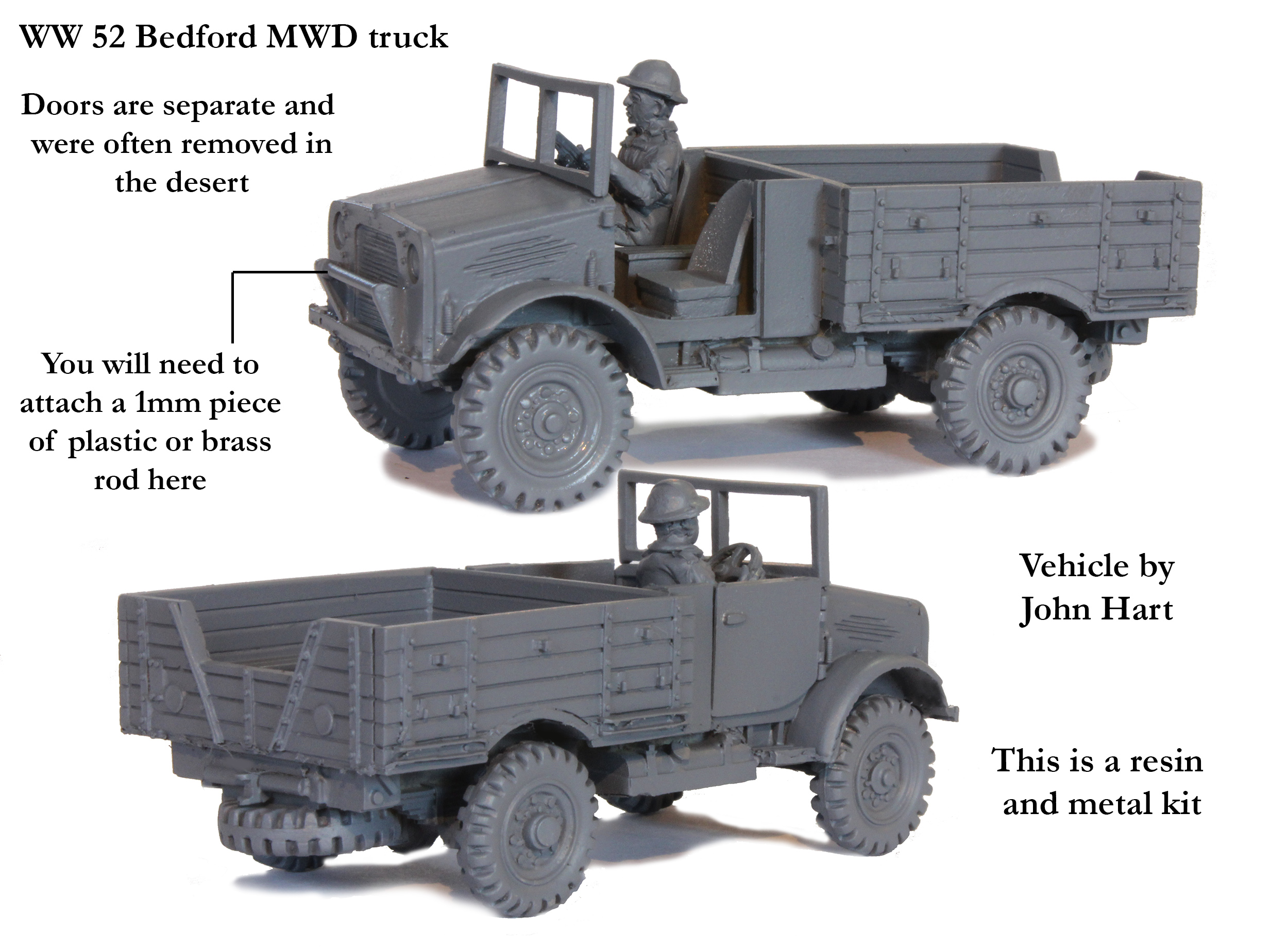 Perry Miniatures WW52 camion Bedford MWD résine 28mm