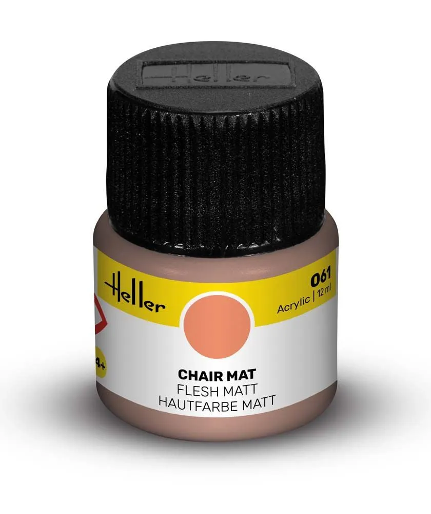 Heller 061 Chair Mat peinture acrylique maquette pot