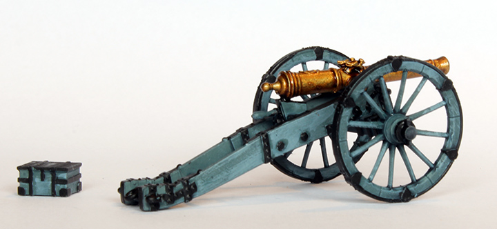 Perry Napoleonic DOW 19 Canon prussien maquette 3 pounder