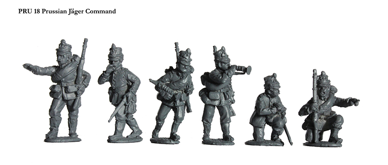 Perry Miniatures PRU 18 jäger commandement figurine 1870