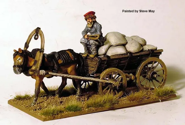 Perry Miniatures Napoleonic RN34 chariot paysan figurines 28mm