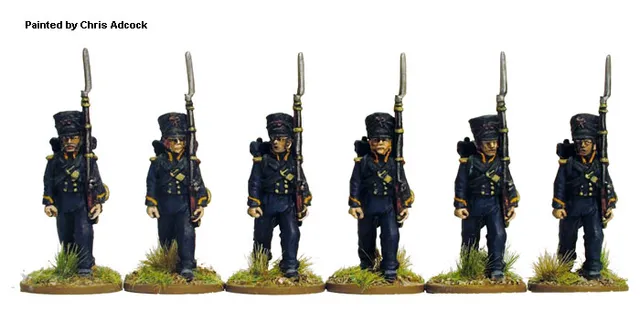 Perry Miniatures Napoléonien FN155 Marins Garde figurines marche
