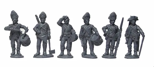 Perry AWI AW66 figurines commandement grenadiers debout