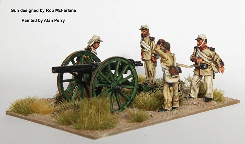 Perry Triple Alliance TA 34 Artillerie brésilienne figurines métal