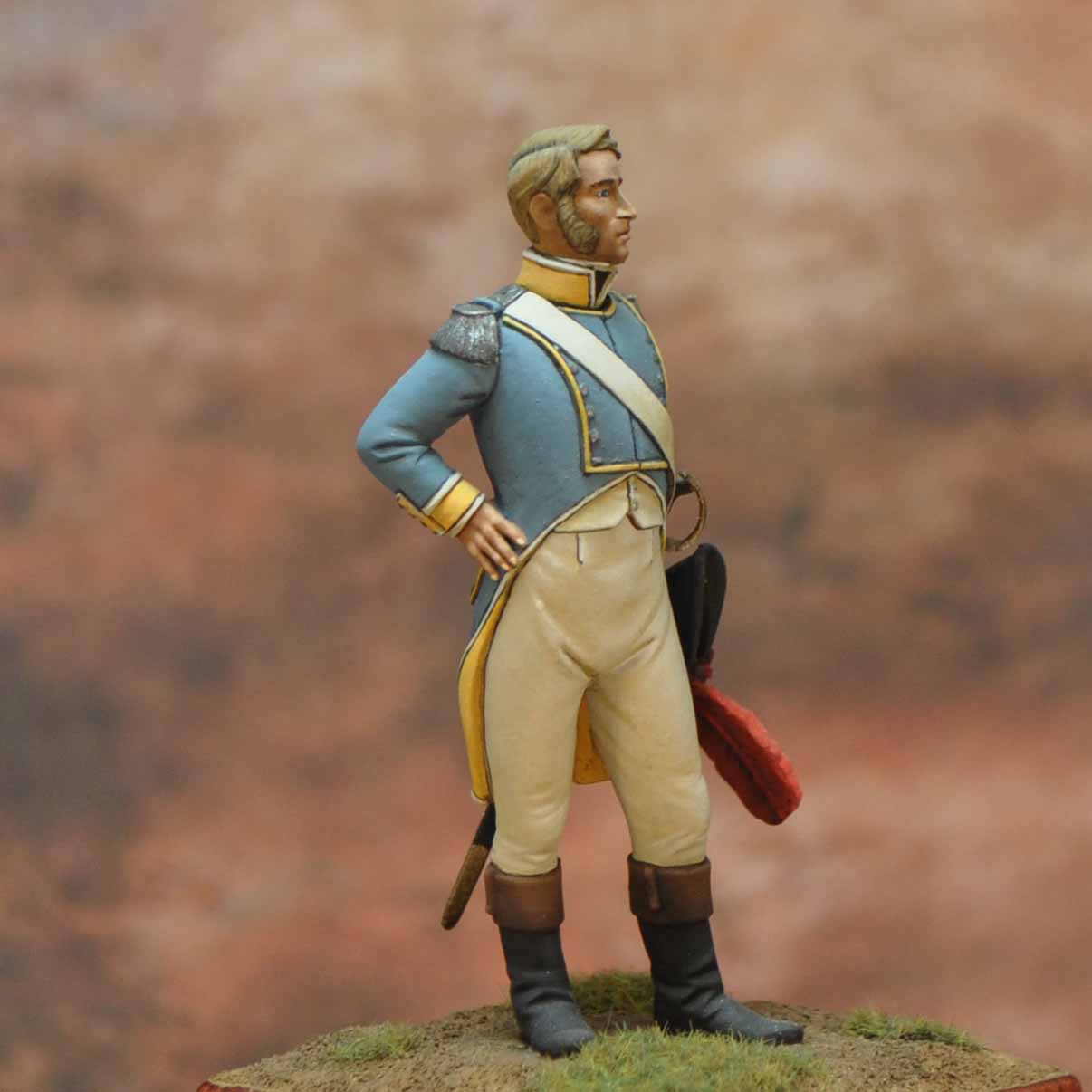 ART GIRONA Napoleonic Capitaine Ultonia 1808 figurine infanterie