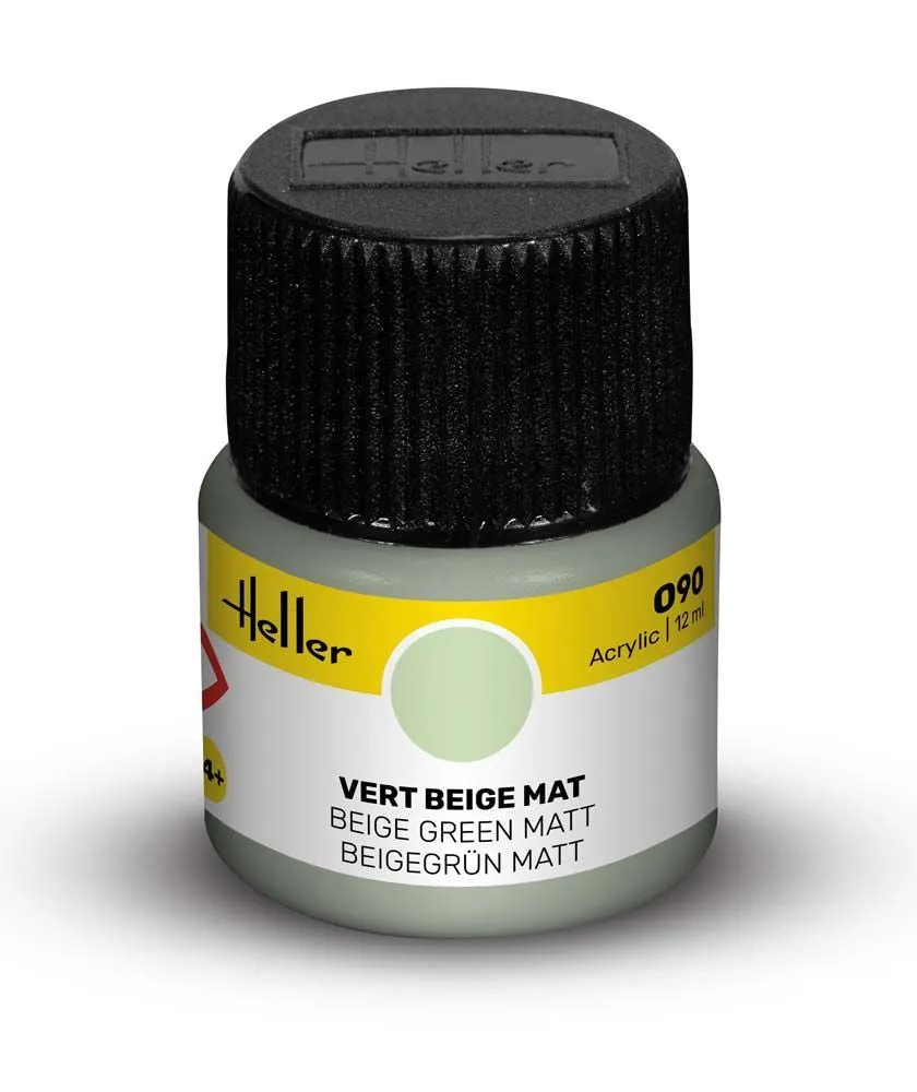 Heller Historical Collection peinture Acrylic 090 vert beige mat