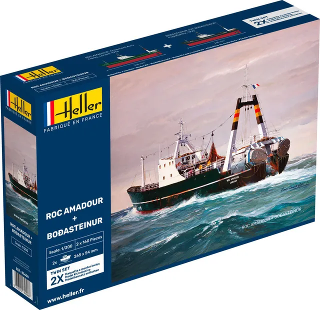Heller Twinset Roc Amadour maquette bateau 1/200 2 kits