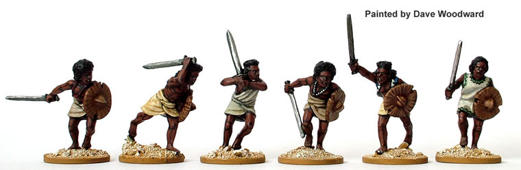 Perry Sudan SA6 Beja épéistes charge figurines 28mm