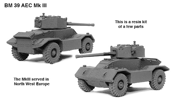 Perry Miniatures BM39 AEC MkIII blindé résine 28mm