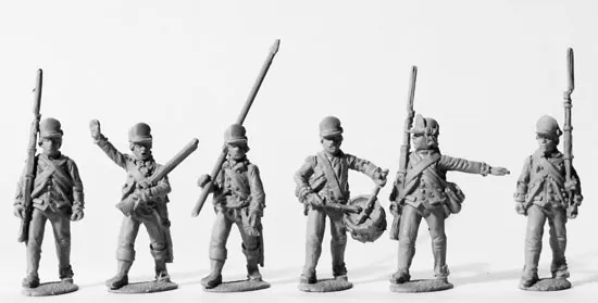 Perry Miniatures AW 172 figurines 28mm commandement américain