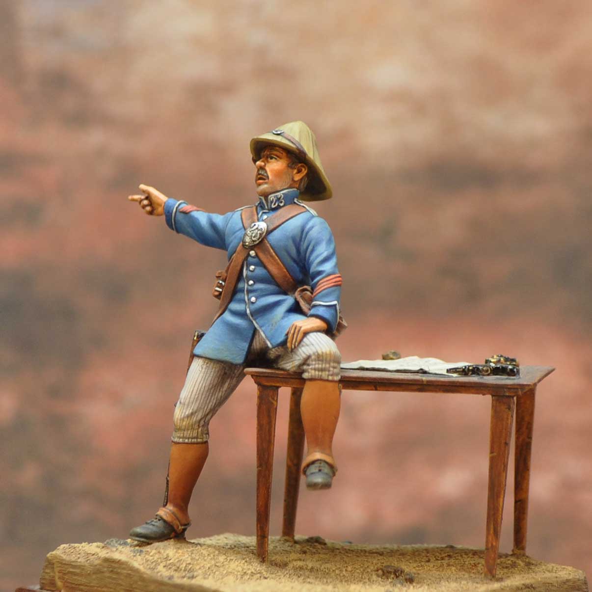 Art Girona Spanish Serie Cabo cazadores Africa 1909 figurine