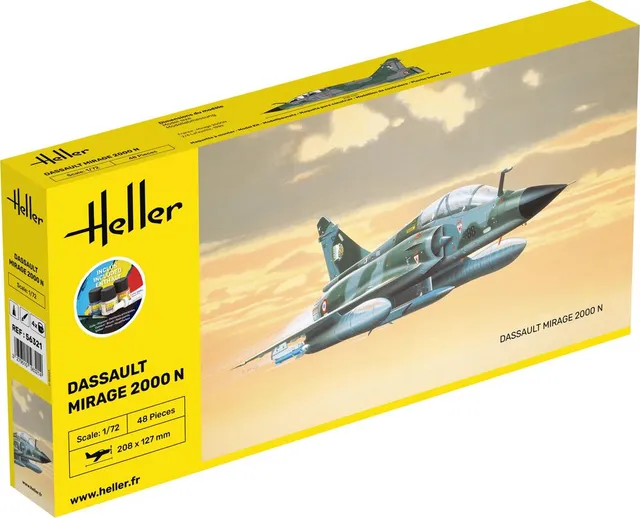Heller Starter Kit Mirage 2000 N maquette 1/72 Armée Air