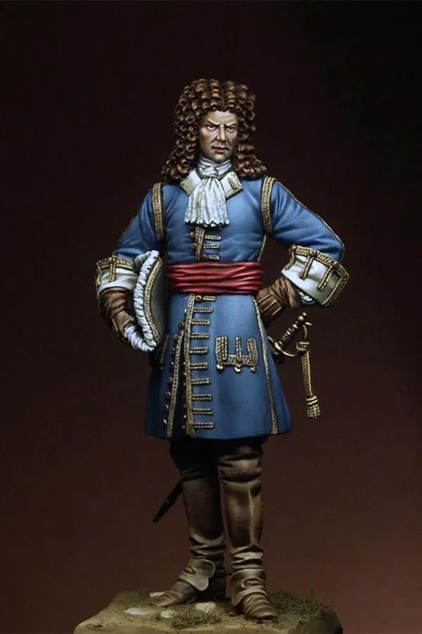 ART GIRONA Miniatures The Officer 1700 figurine 54mm officier