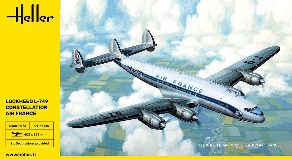 Heller Historical Collection L-749 Constellation maquette avion 1/72 Air France