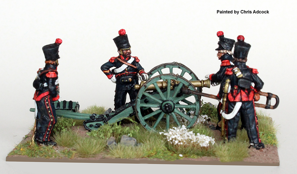 Perry Napoleonic FN239 Artillerie cheval canon 4 pdr