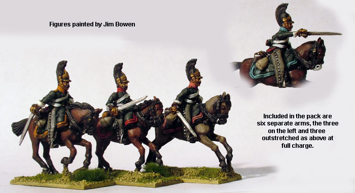 Perry Napoleonic RN 28 dragons à l'attaque figurines métal 28mm