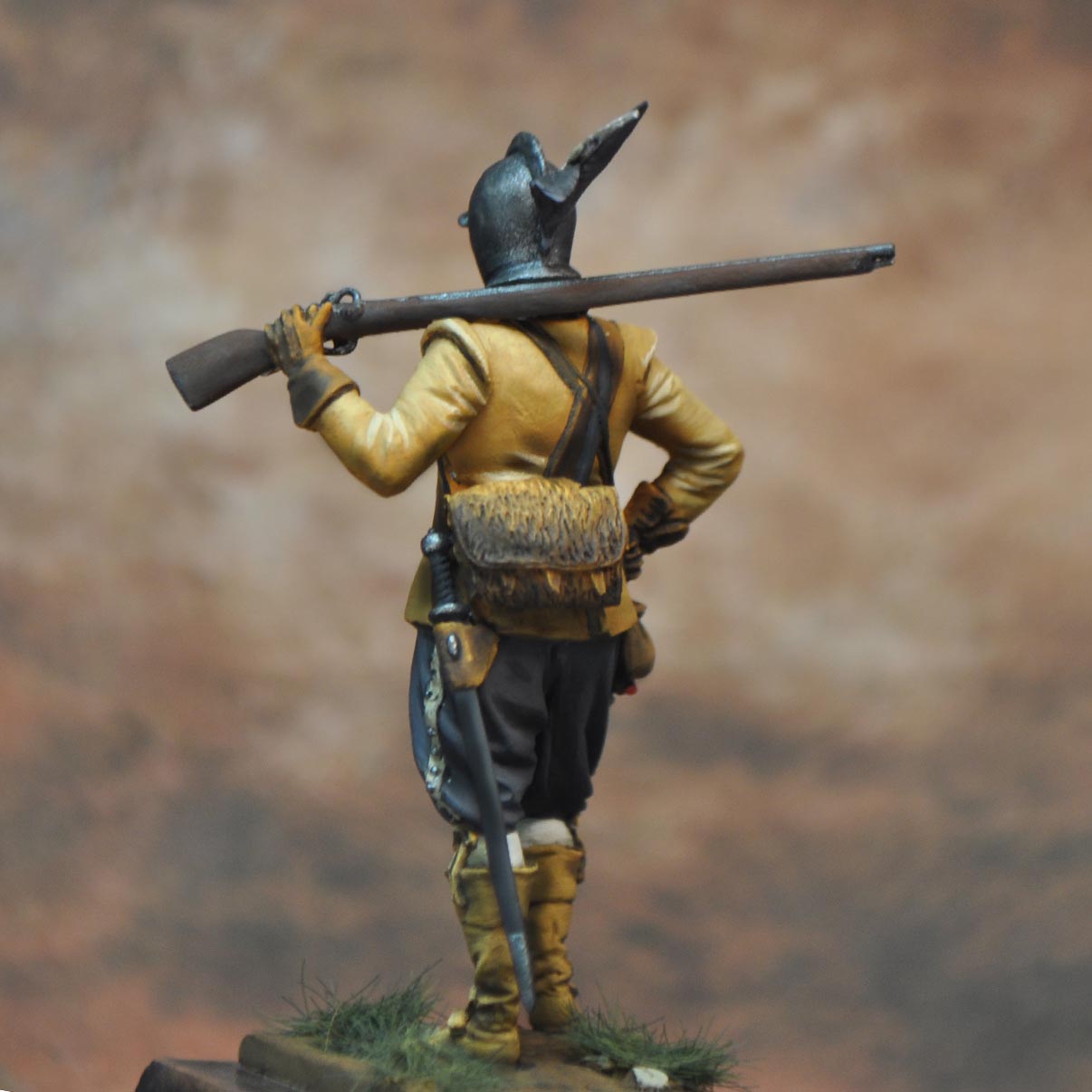 ART GIRONA General Serie Mousquetier Régiment Jaune figurine 54mm Suédoise
