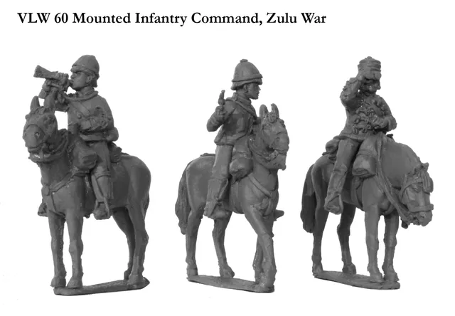 Perry Miniatures VLW 60 infanterie montée commandement métal