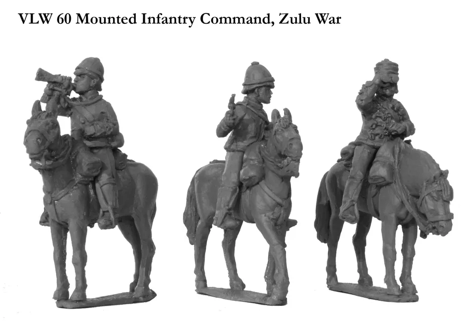Perry Miniatures VLW 60 infanterie montée commandement métal