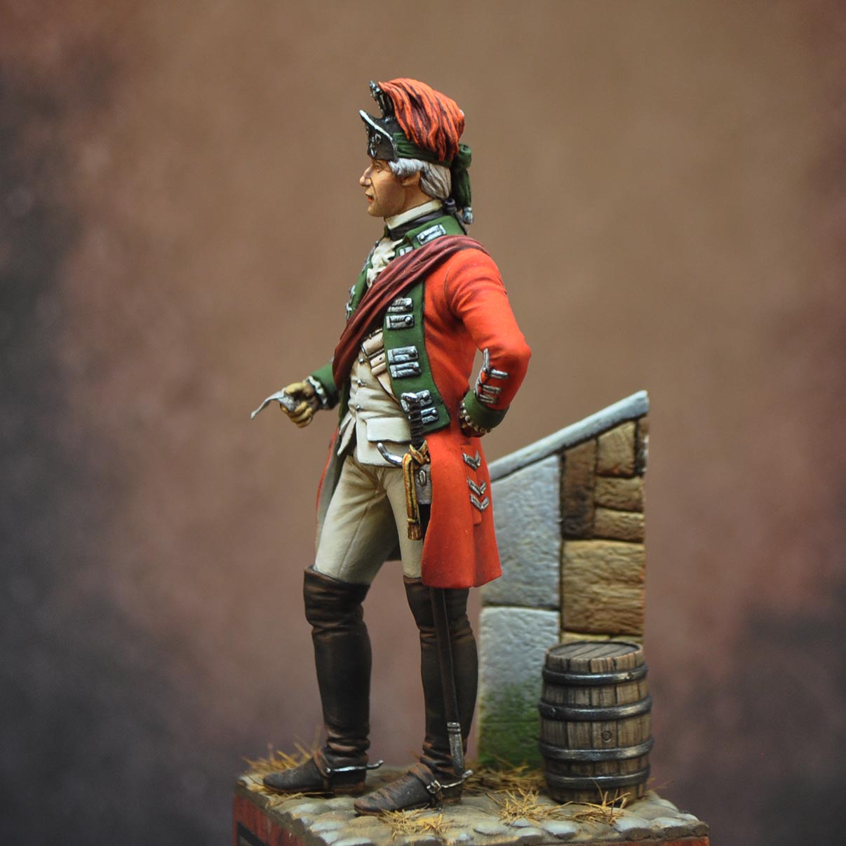 Art Girona 70mm 15th Light Dragoons Officer figurine 1760