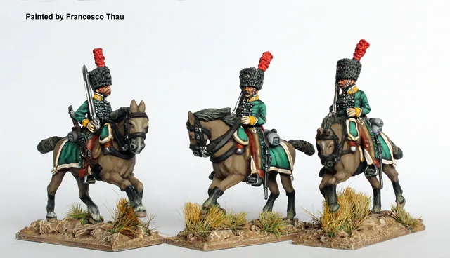 Perry Napoleonic SPA 45 figurines grenadiers à cheval galop
