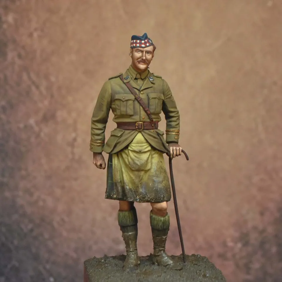 Art Girona 70mm Officer Gordon Highlanders 1915 figurine