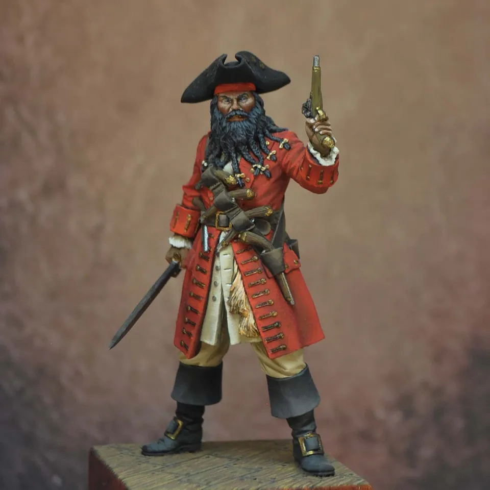 ART GIRONA 70mm Edward Teach Blackbeard figurine 70 mm