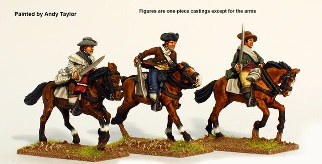 Perry American War AW181 milice montée figurines 28mm métal