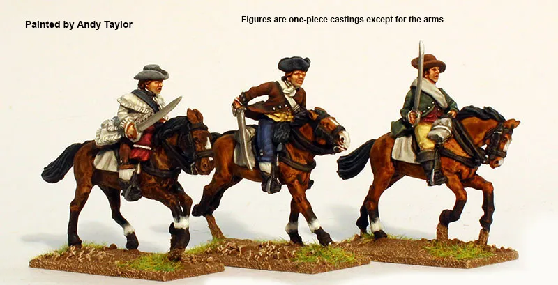 Perry American War AW181 milice montée figurines 28mm métal