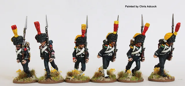 Perry FN248 voltigeurs carabiniers figurines course colpack
