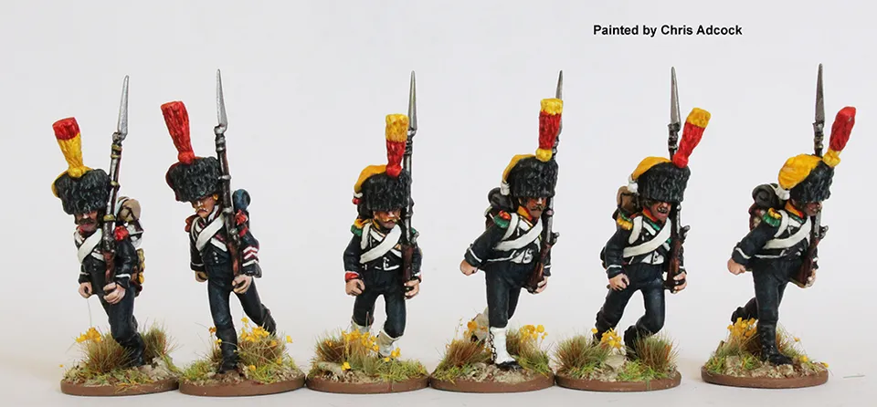 Perry FN248 voltigeurs carabiniers figurines course colpack