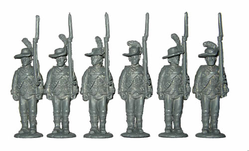 Perry AWI AW55 infanterie britannique figurine arme épaule