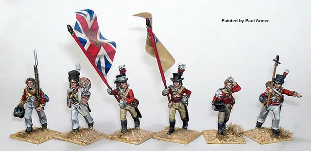 Perry Miniatures BH 89 61st Regiment commandement marche