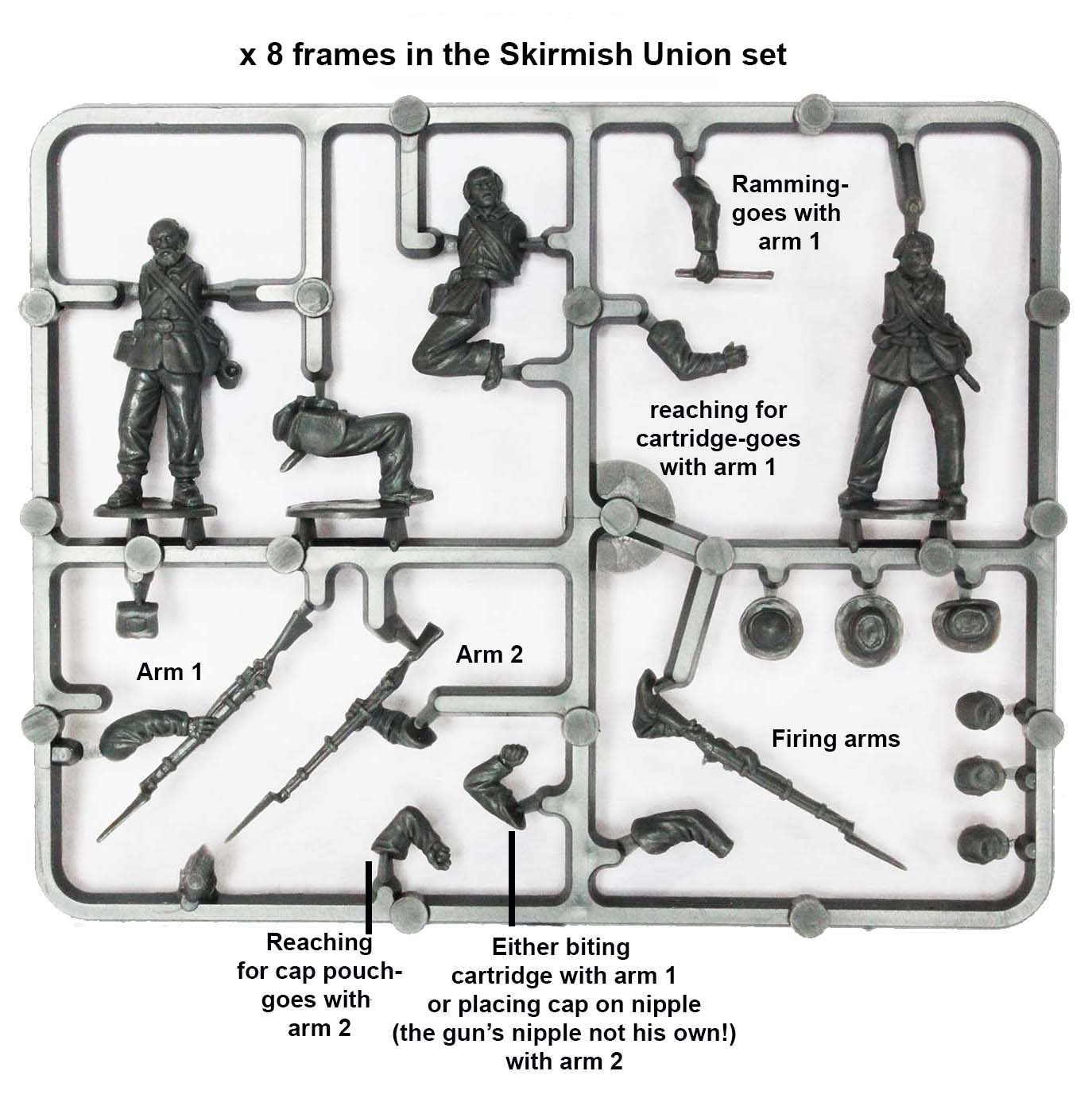 Perry ACW120 Union Infantry figurines coffret tirailleurs 38 pcs