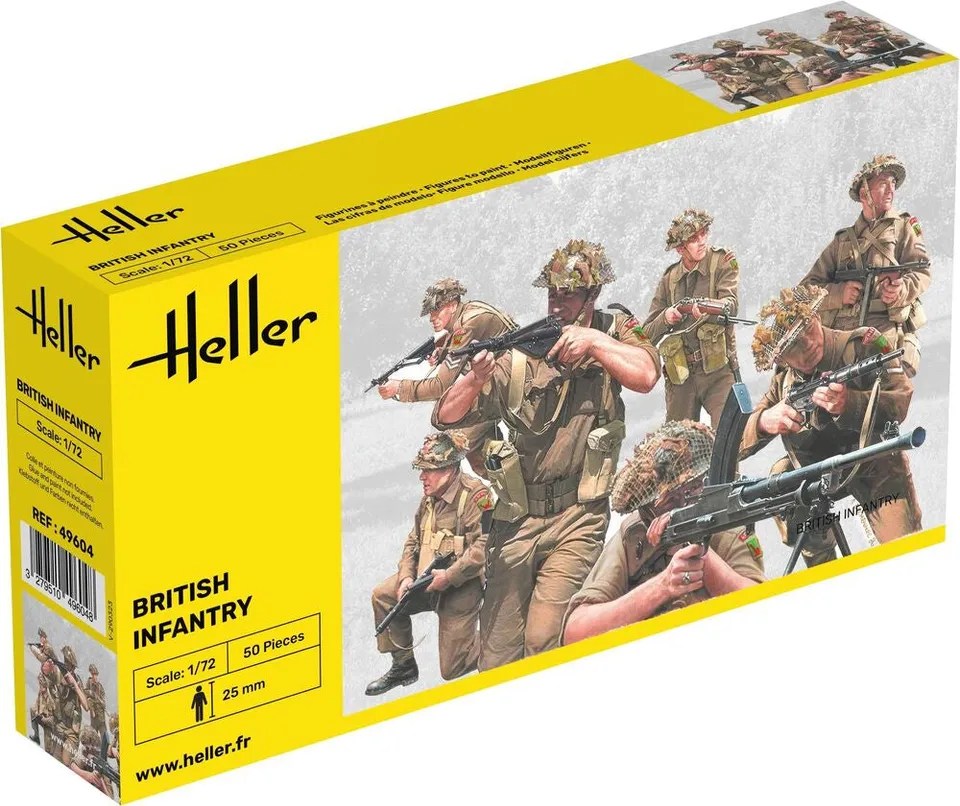 Heller Historical Collection Infanterie Britannique figurines 1/72 Seconde Guerre