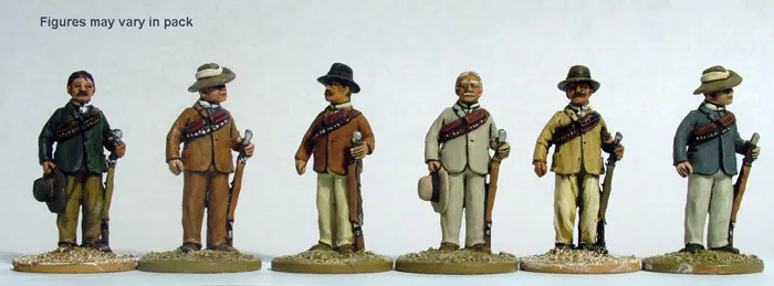 Perry Miniatures Mafeking MF2 figurines civils armés 28mm