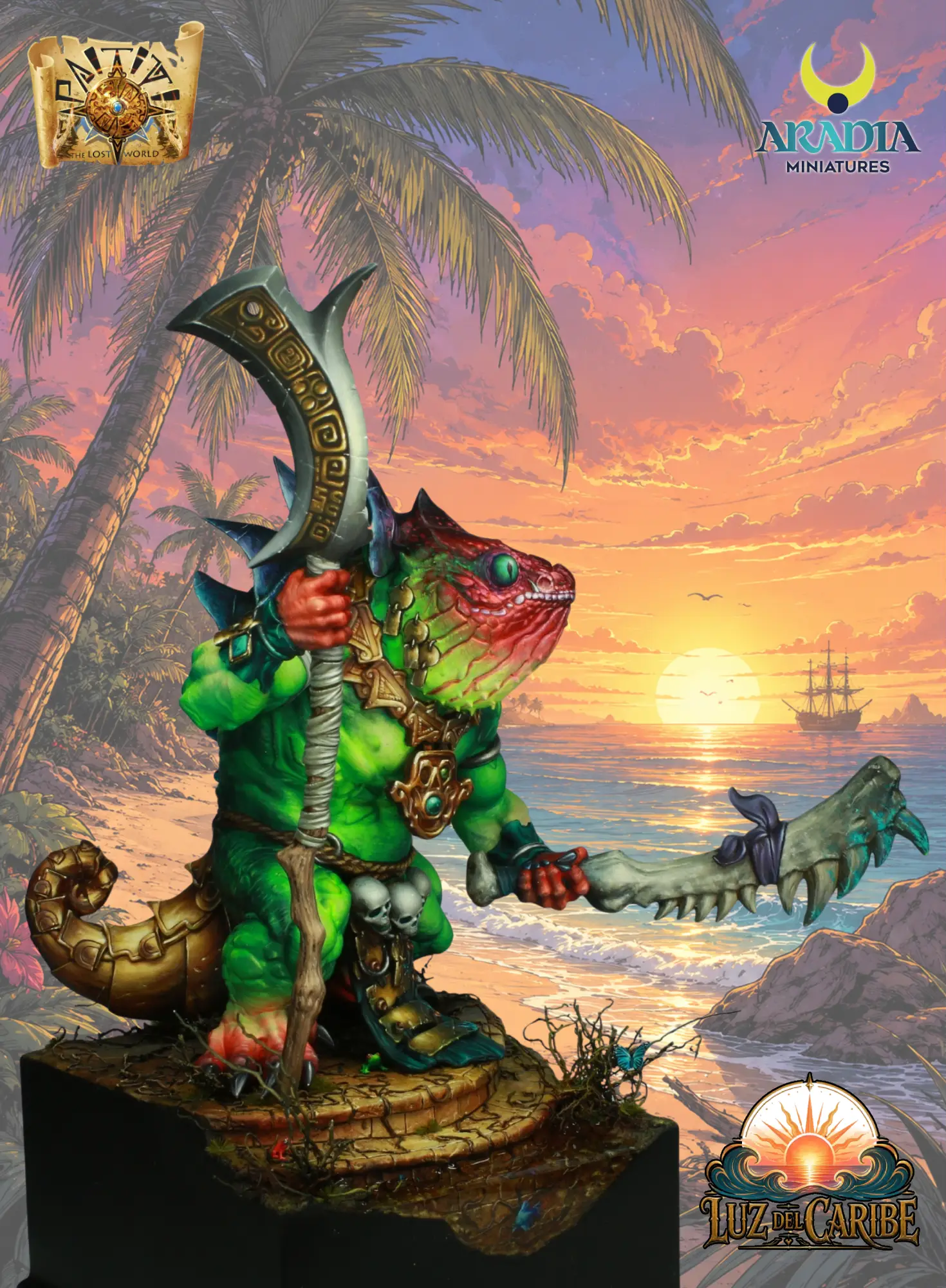 Aradia Classic Fantasy Chamaleogre figurine résine 32mm