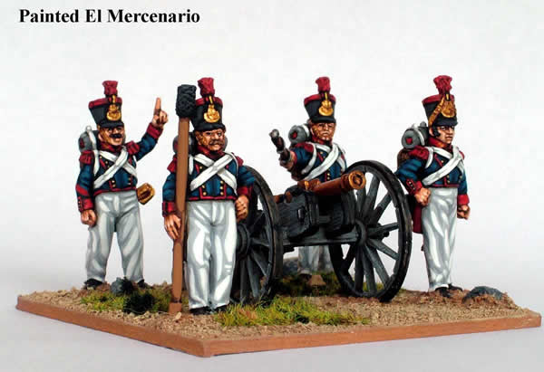 Perry Carlist War ISA11 Artillerie à pied canon 6 livres