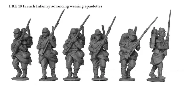 Perry Miniatures FRE 18 figurines infanterie française 1870 28mm