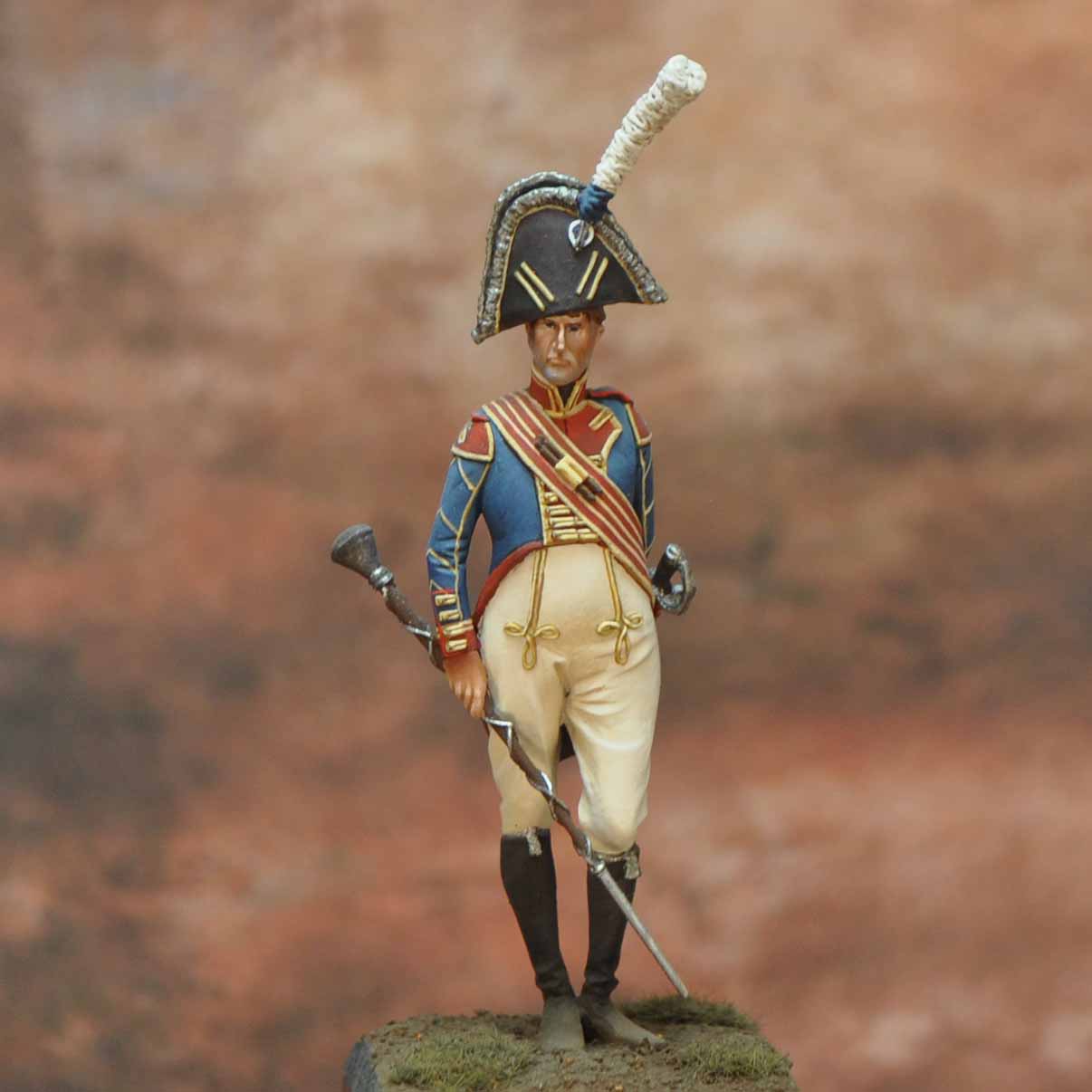 Art Girona Napoleonic Drum Major Bavière figurine 54mm 1808