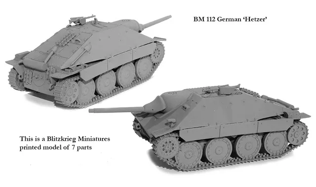 Perry BM112 Hetzer maquette 28mm chasseur de char