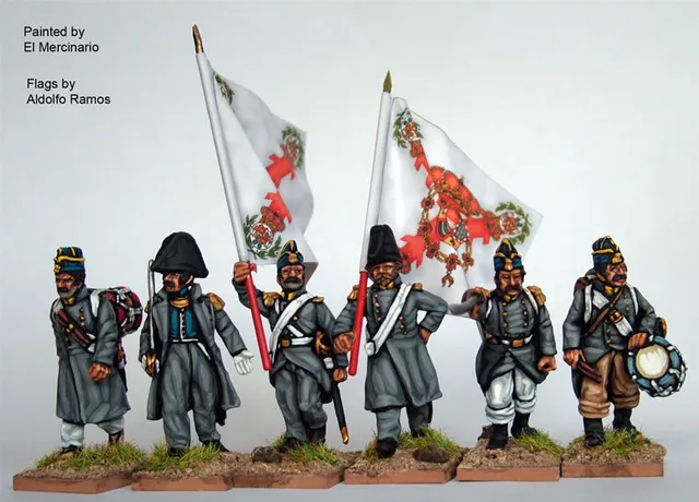 Perry Carlist War ISA31 commandement figurines marche