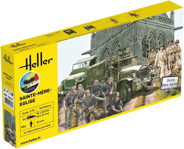 Heller Starter Kit Sainte-Mère-Eglise 1/72 kit maquette diorama