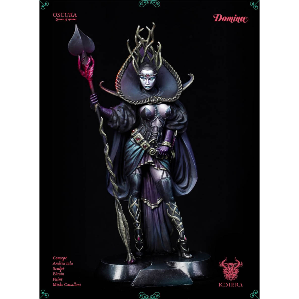 Art Girona Miniatures Oscura Queen of Spades figurine 54 mm