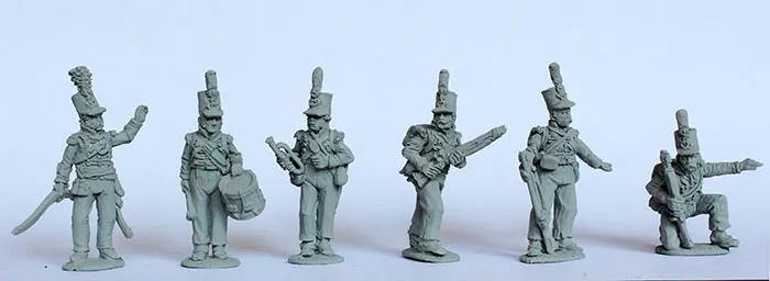 Perry Napoleonic PORT 11 Cazadore command figurines