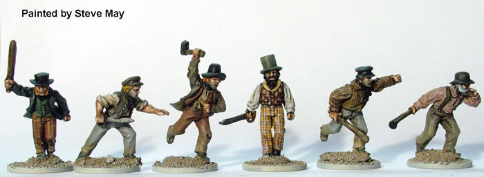 Perry Miniatures ACW 52 figurines émeutiers armes à main